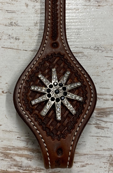 Sporenrädchen Concho schwarz/klar 1 1/2